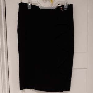 Black T Tahari midi skirt